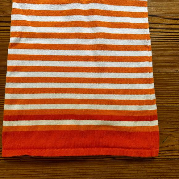 Gymboree orange white striped pumpkin knit short sleeve dress SIZE 4T - Picture 3 of 4